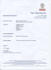 Joy Certificate BS 4875 Level 5
