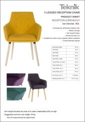 4-Legged Reception Chair Product Parts