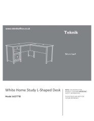 5427718 White Home Study L Shaped Desk
