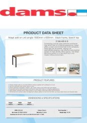 Dams Adapt Product Data Sheet