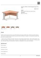 Dynamic Impulse Corner Desk with Cable Managed Legs Data Sheet
