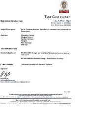 Joy Certificate BS 4875 Level 4