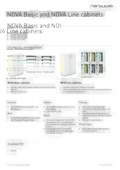 Technical Information NOVA Basic And NOVA Line Cabinets EN
