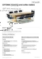 Technical Information OPTIMA Meeting And Coffee Tables EN 1