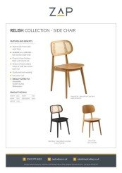 ZAP Product Sheet Relish Collection Side Chair