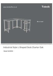 Industrial Style L Shaped Desk Charter Oak Instructions