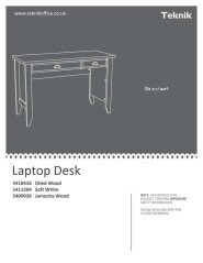 Teknik Laptop Desk Oiled Assembly Instructions