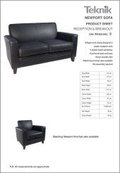 Newport Sofa Specification