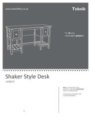Shaker Style Desk assembly instructions