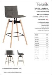 Spin Barstool Light Wood