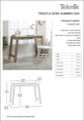 Trestle Desk Summer Oak