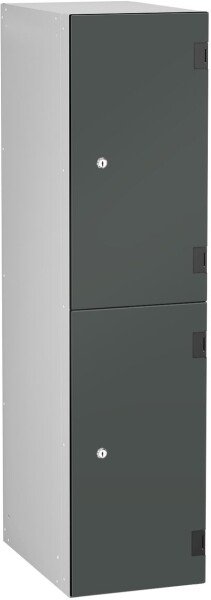 Probe Shockbox Low Two Tier Overlay Door Locker 1220 x 305 x 470mm - Dark Grey