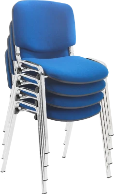 Dams Taurus Chrome Frame Stacking Chair - Pack of 4