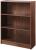 Essentials Low Wide Bookcase - Walnut