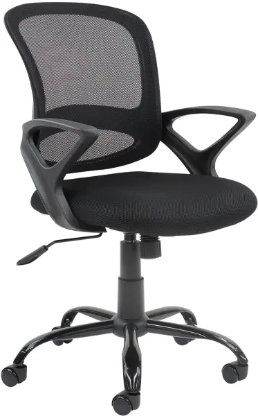 Dams Tyler Task Chair With Fixed Arms - Black