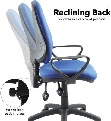Dams Vantage 100 Operator Chair Fixed Arms Office Furniture Direct