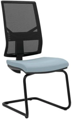 Elite Mix Black Mesh Cantilever Meeting Chair